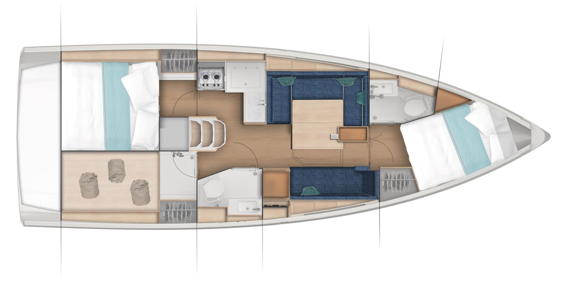 מפרשית JEANNEAU SUN ODYSSEY 380 - סטרים יאכטות 