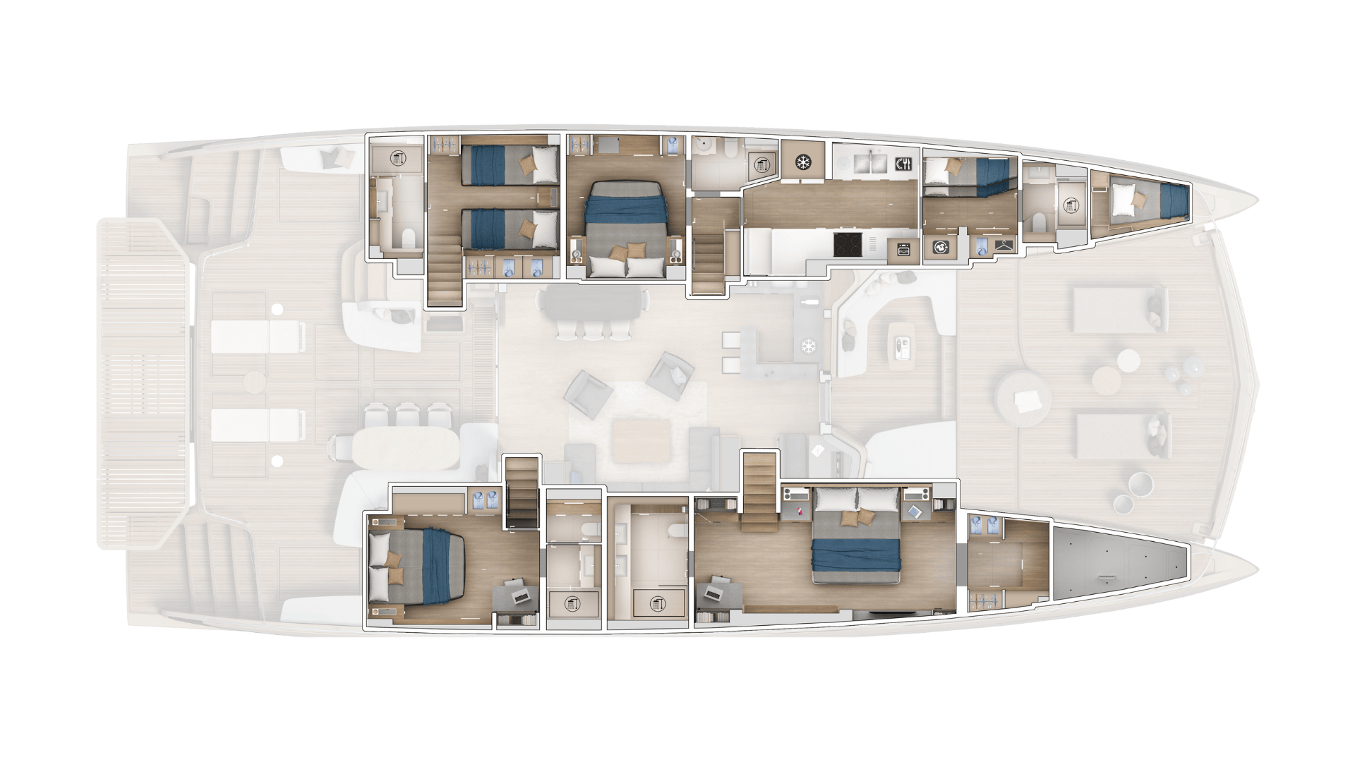 קטמרן מנועית LAGOON EIGHTY 3- חדש - סטרים יאכטות 