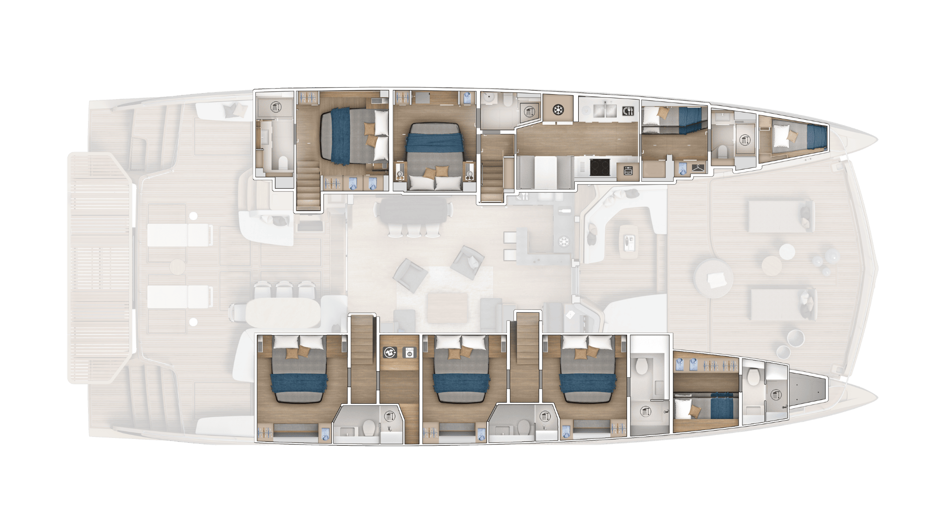 קטמרן מנועית LAGOON EIGHTY 3- חדש - סטרים יאכטות 