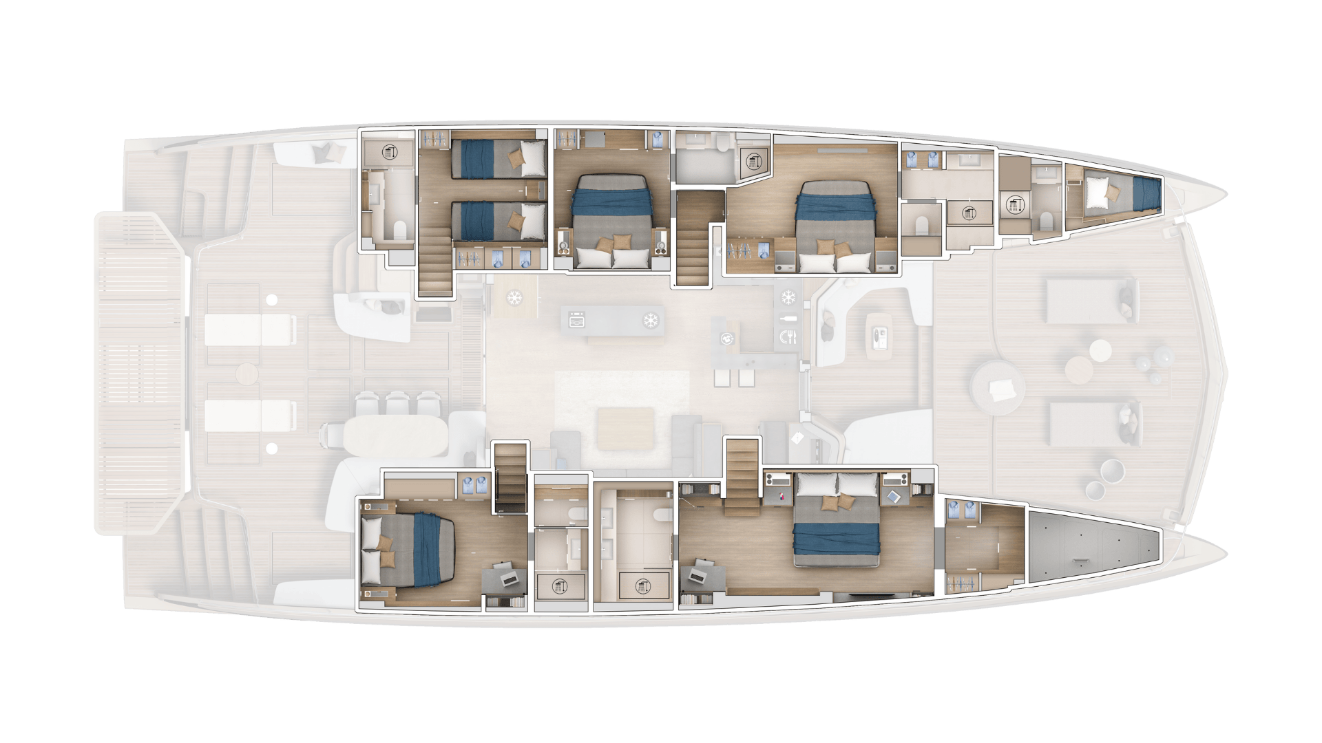 קטמרן מנועית LAGOON EIGHTY 3- חדש - סטרים יאכטות 