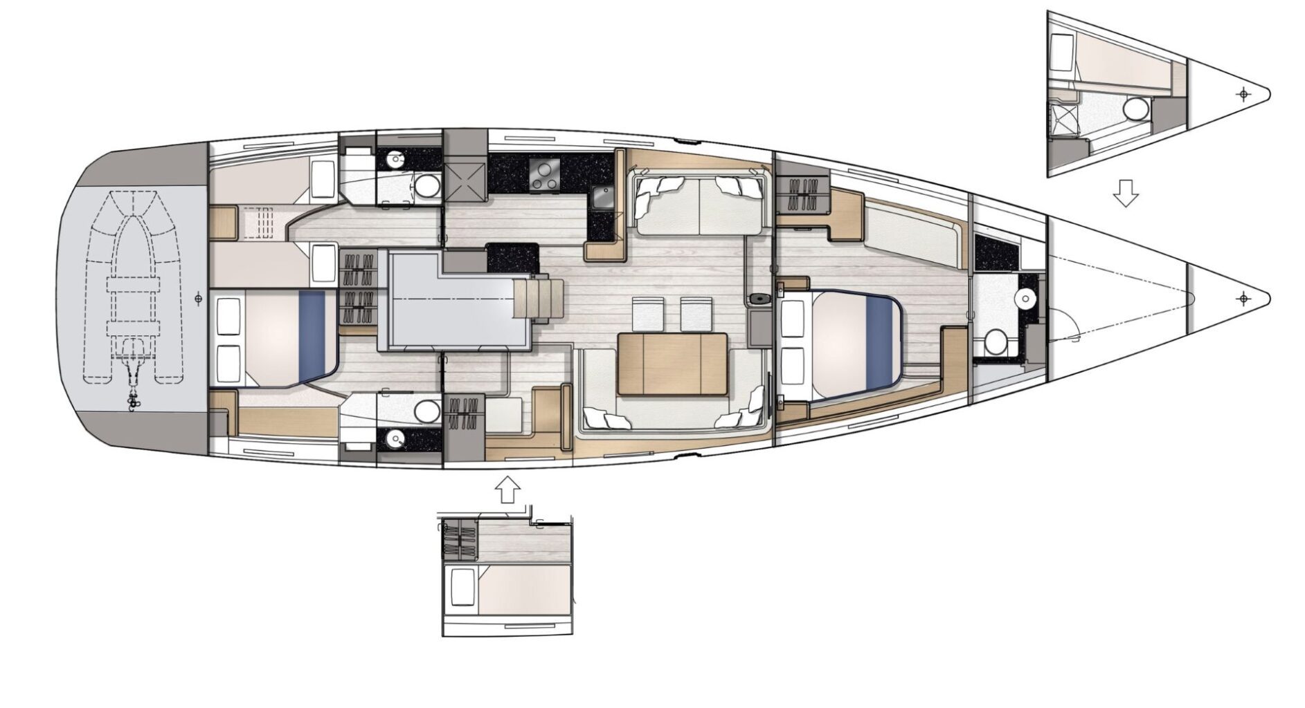 מפרשית JEANNEAU YACHTS 65 - סטרים יאכטות 