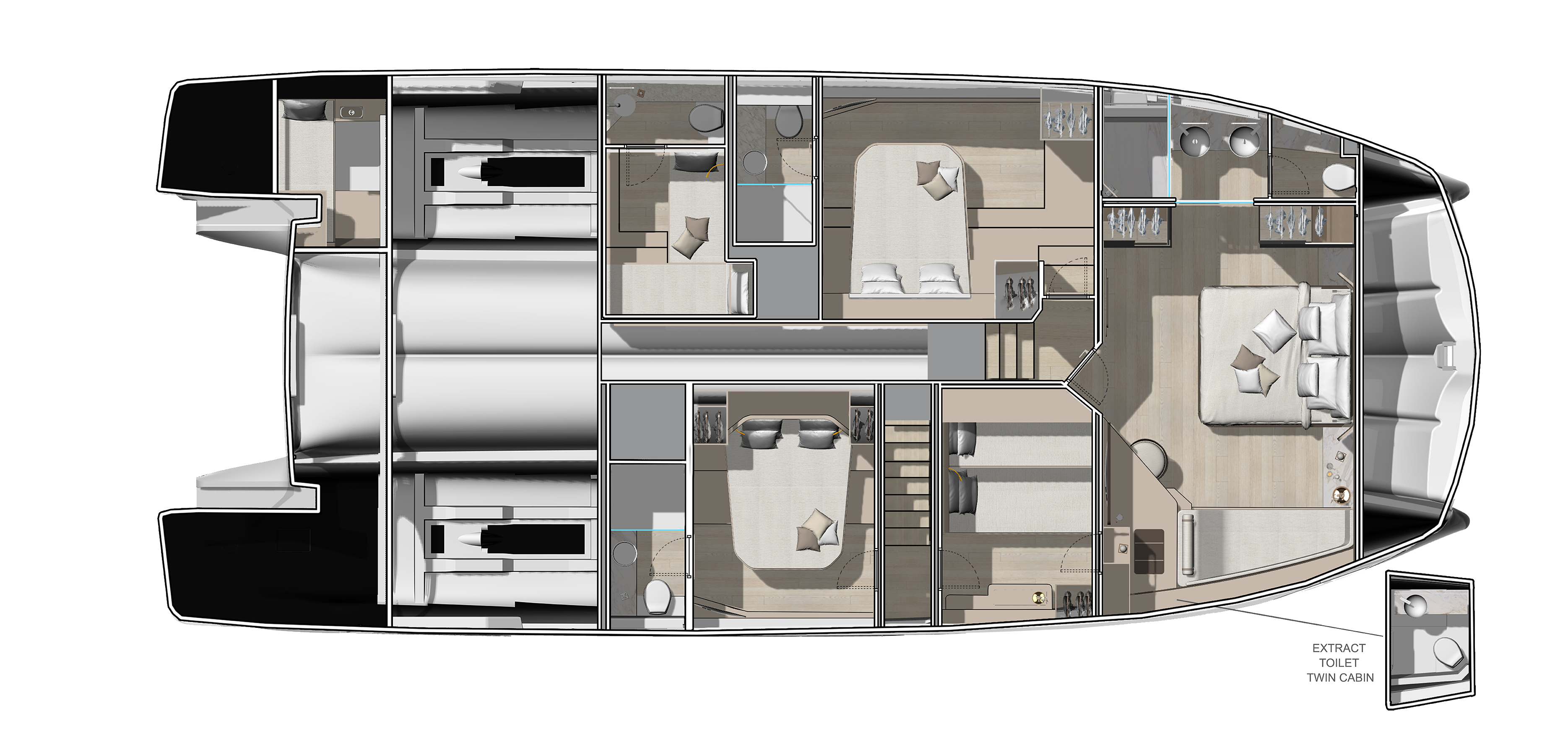 PRESTIGE M7- חדש - סטרים יאכטות 