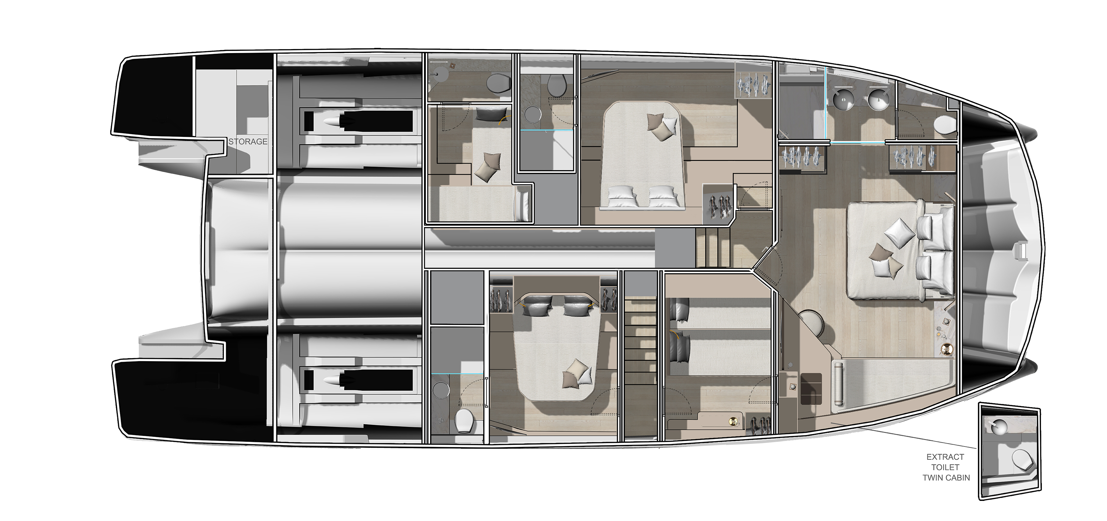 PRESTIGE M7- חדש - סטרים יאכטות 