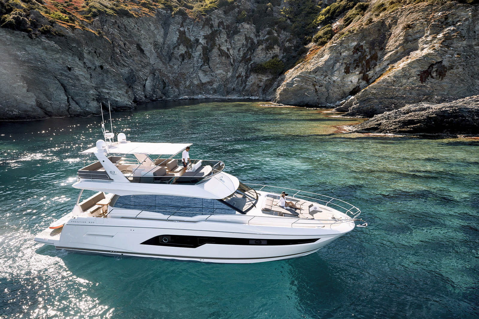 יאכטה PRESTIGE 630 Fly - FLYBRIDGE PRESTIGE 630 - Stream Yachts 