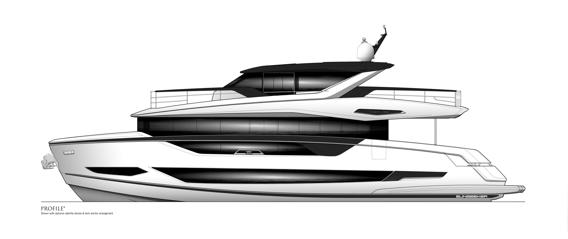 יאכטה מנועית Sunseeker 82 Ocean Enclosed - סטרים יאכטות 