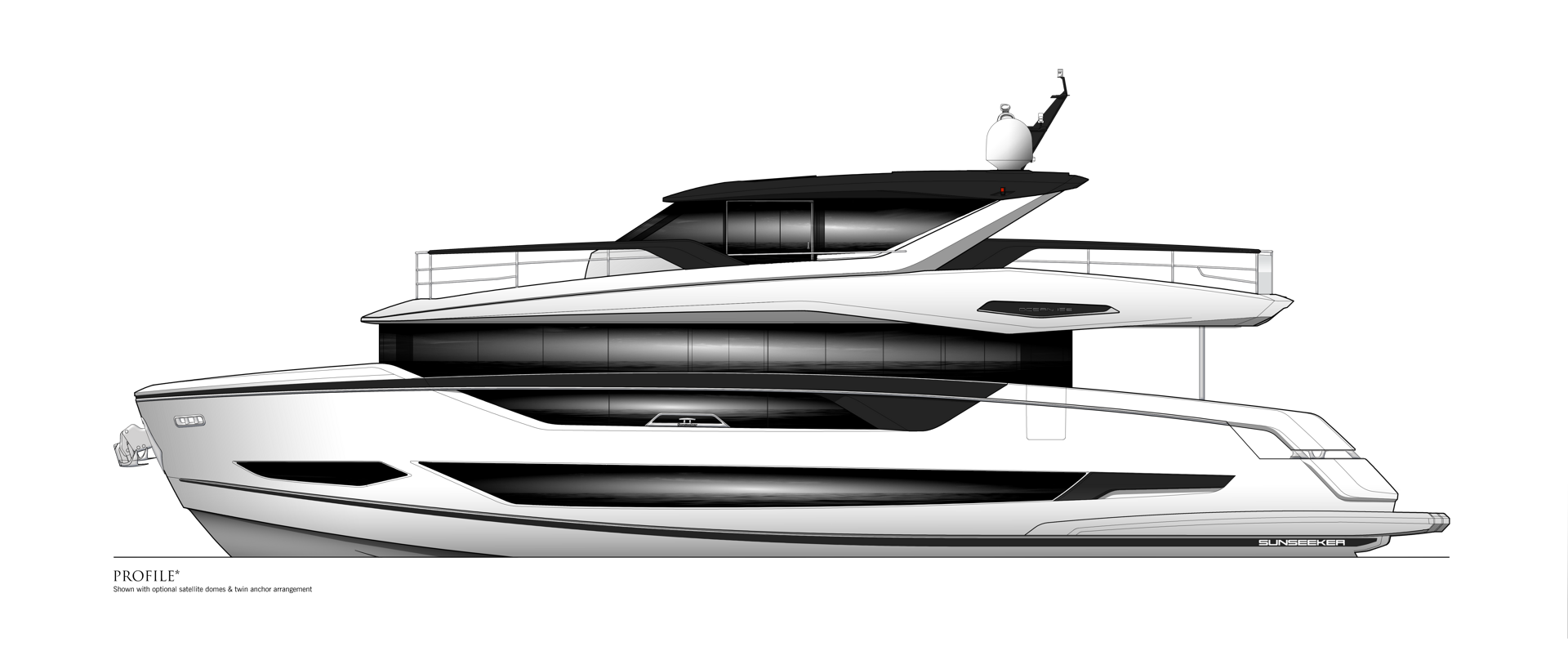 יאכטה מנועית Sunseeker 82 Ocean Enclosed - סטרים יאכטות 